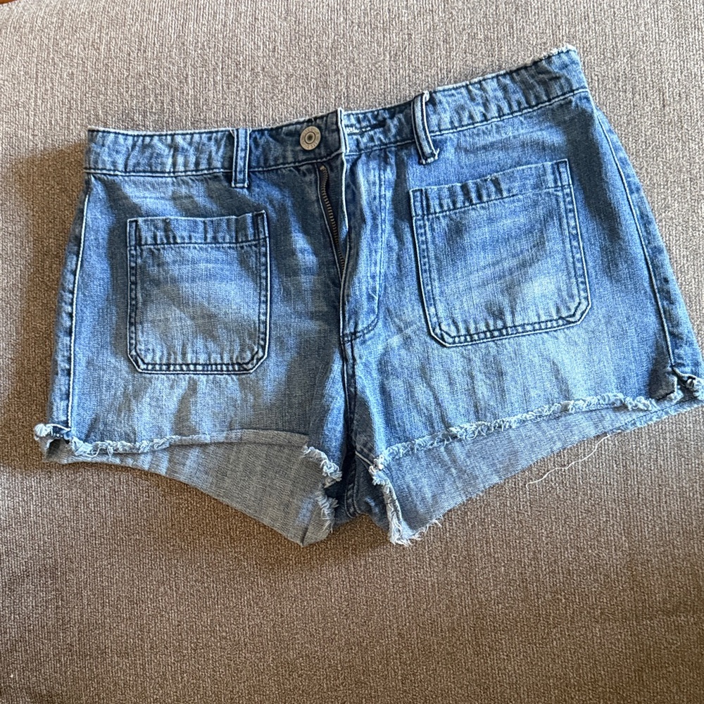 STS Blue Frayed Hem Jean Shorts